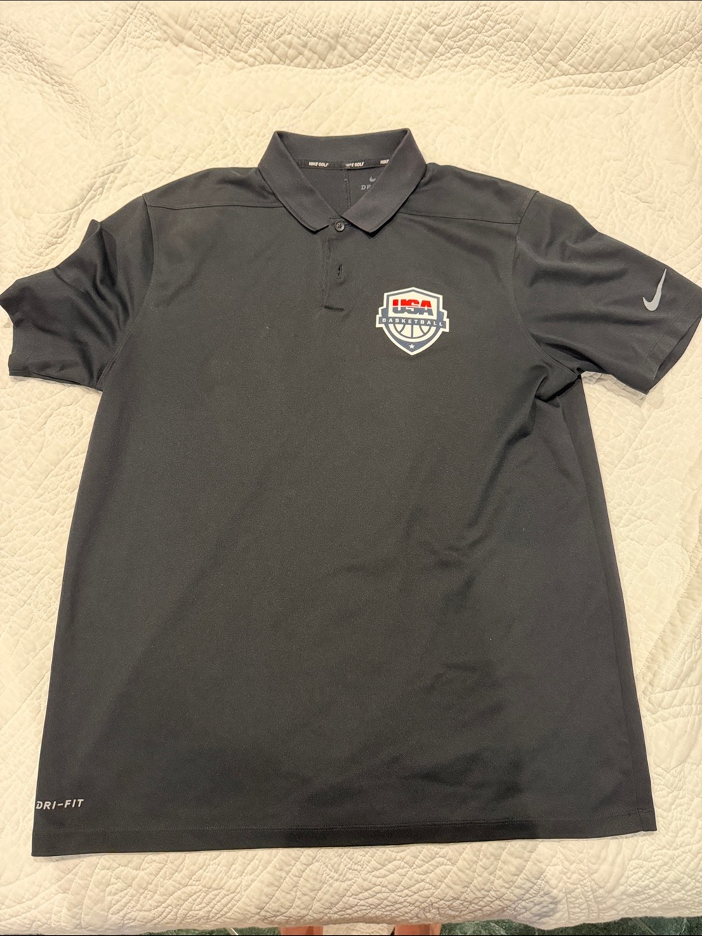 Nike team USA basketball dri fit polo